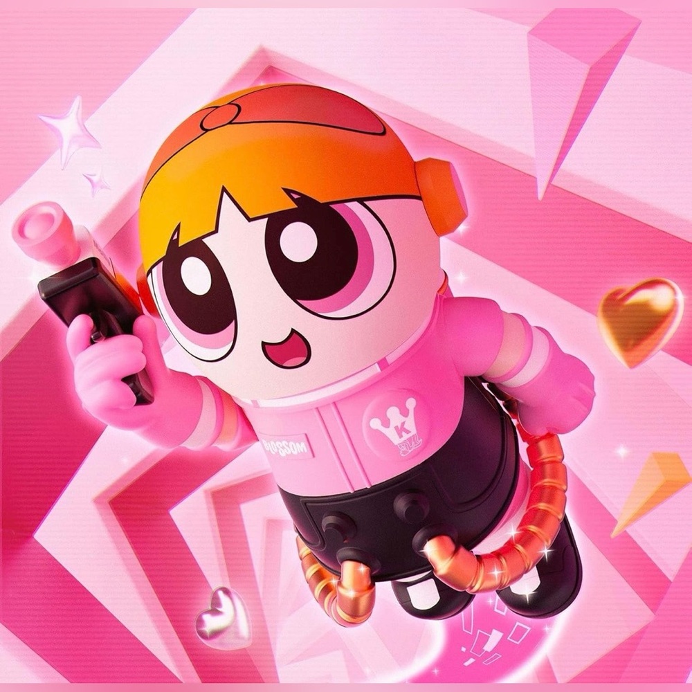 POP MART MEGA Space Molly 400% + 100% The Powerpuff Girls - Blossom - Picture 2 of 6